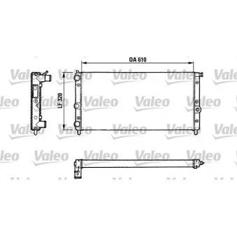 Radiateur, refroidissement du moteur VALEO 811067