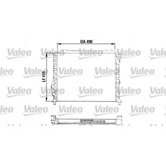 Radiateur, refroidissement du moteur VALEO 811068
