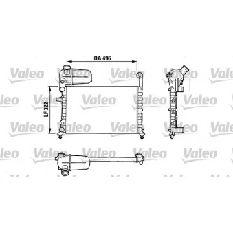 Radiateur, refroidissement du moteur VALEO 811070