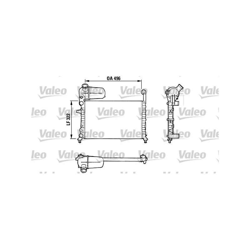 Radiateur, refroidissement du moteur VALEO 811070