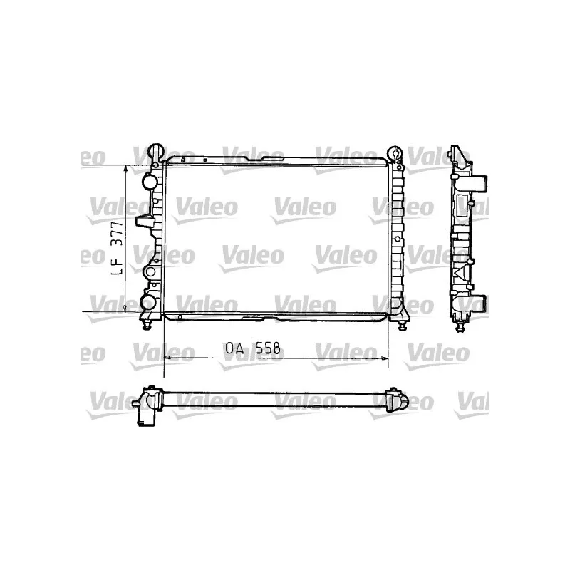 Radiateur, refroidissement du moteur VALEO 811073