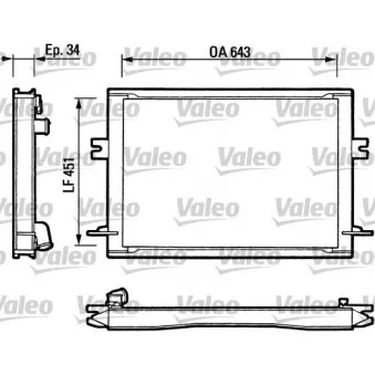 Radiateur, refroidissement du moteur VALEO 811348