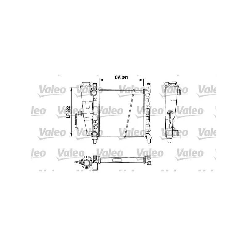 Radiateur, refroidissement du moteur VALEO 811386