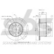 Jeu de 2 disques de frein arrière sbs 1815203396 - Visuel 3