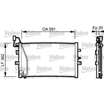 Condenseur, climatisation VALEO 814000