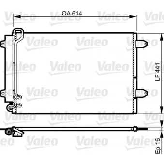 Condenseur, climatisation VALEO 814002