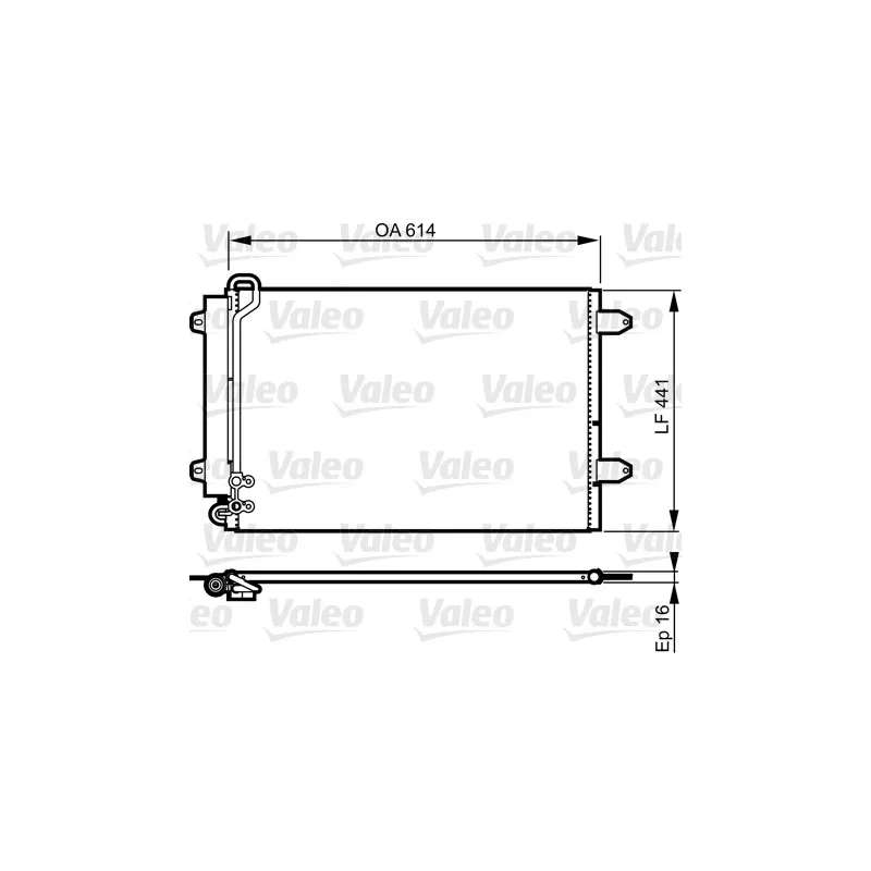 Condenseur, climatisation VALEO 814002