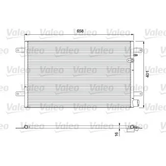 Condenseur, climatisation VALEO 814004