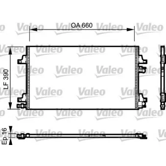 Condenseur, climatisation VALEO 814006