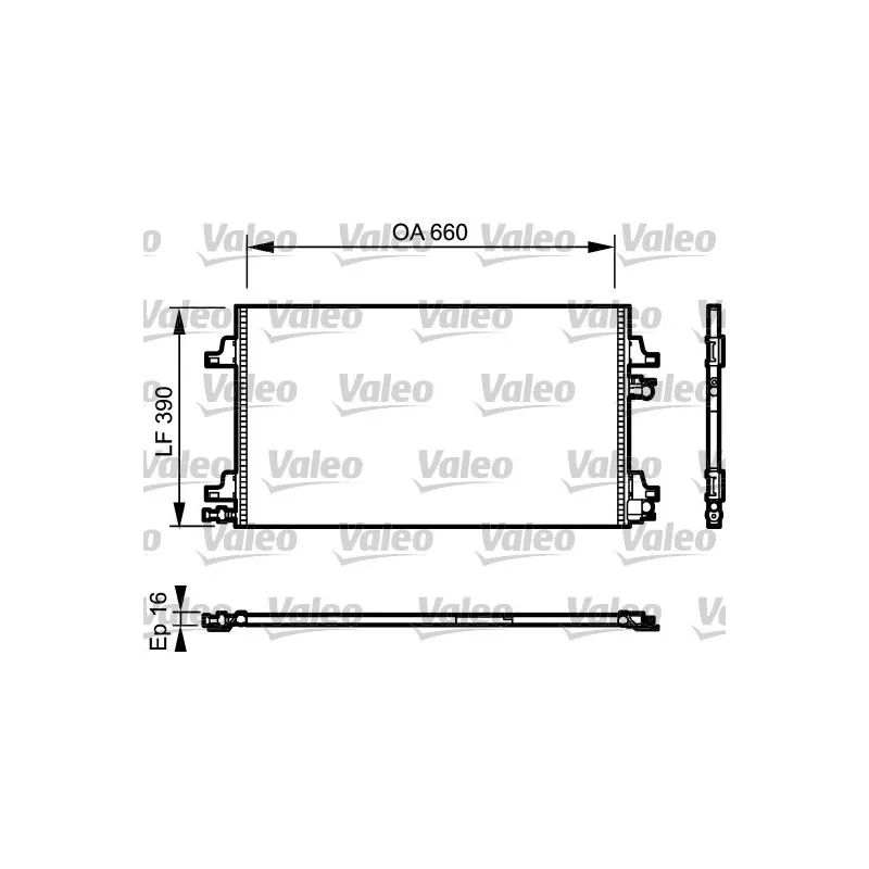 Condenseur, climatisation VALEO 814006