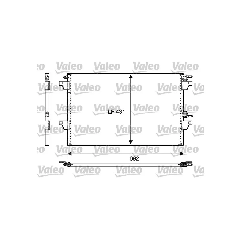 Condenseur, climatisation VALEO 814007