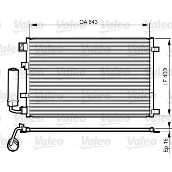Condenseur, climatisation VALEO 814008