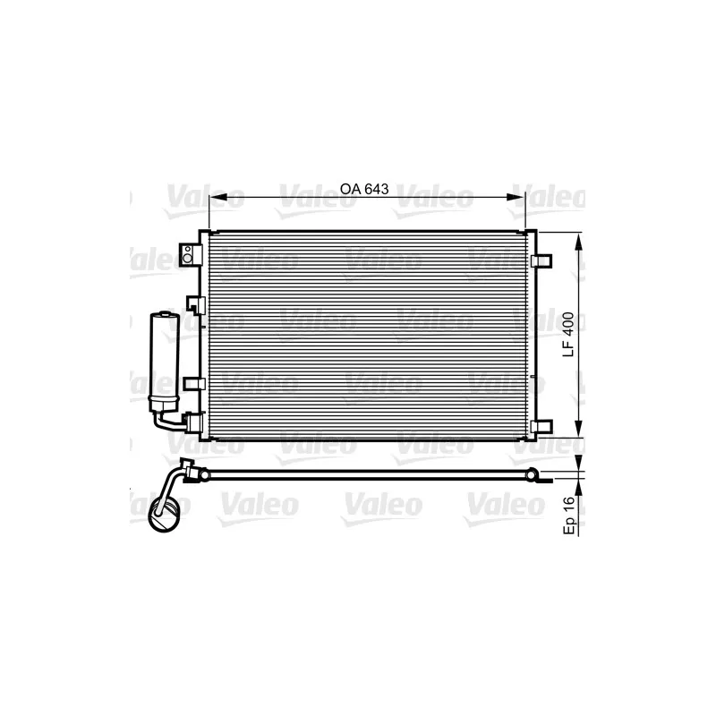 Condenseur, climatisation VALEO 814008