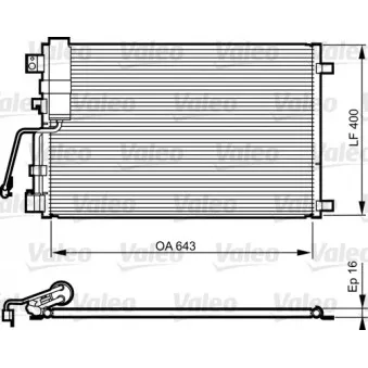 Condenseur, climatisation VALEO 814009
