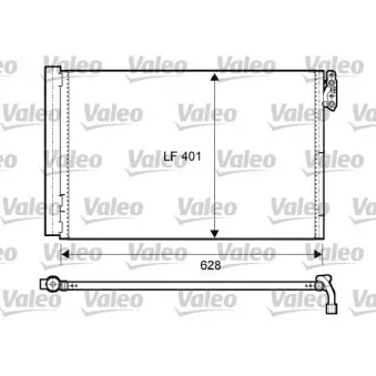 Condenseur, climatisation VALEO 814011