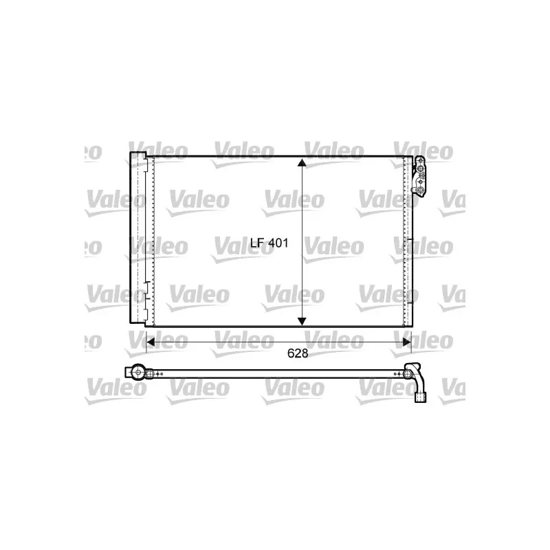 Condenseur, climatisation VALEO 814011