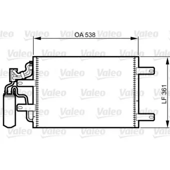 Condenseur, climatisation VALEO 814014