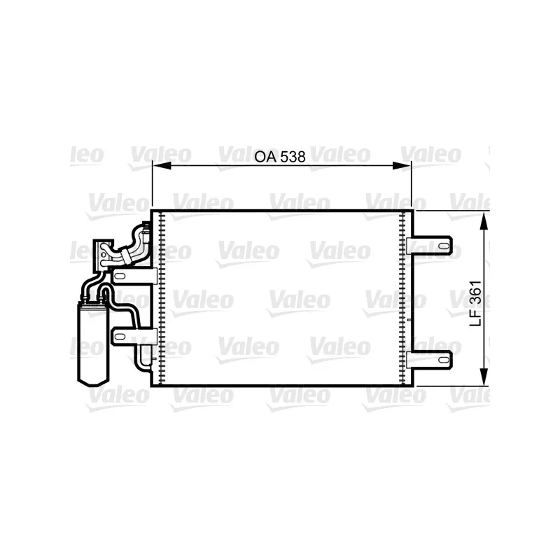 Condenseur, climatisation VALEO 814014