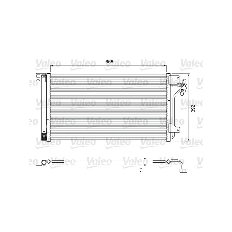 Condenseur, climatisation VALEO 814015
