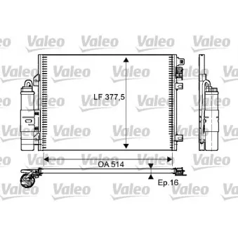 Condenseur, climatisation VALEO 814051