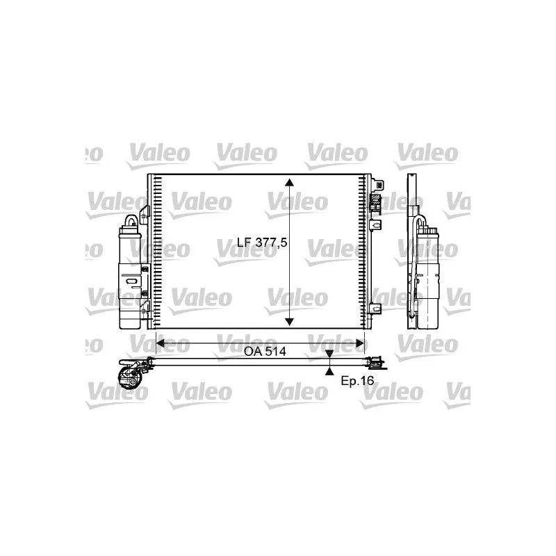 Condenseur, climatisation VALEO 814051