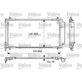 Condenseur, climatisation VALEO 814065