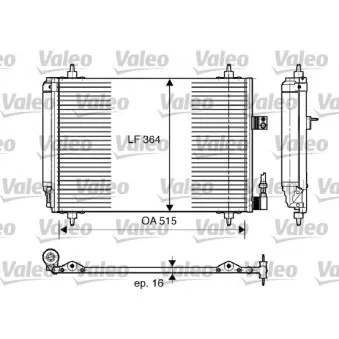 Condenseur, climatisation VALEO 814066