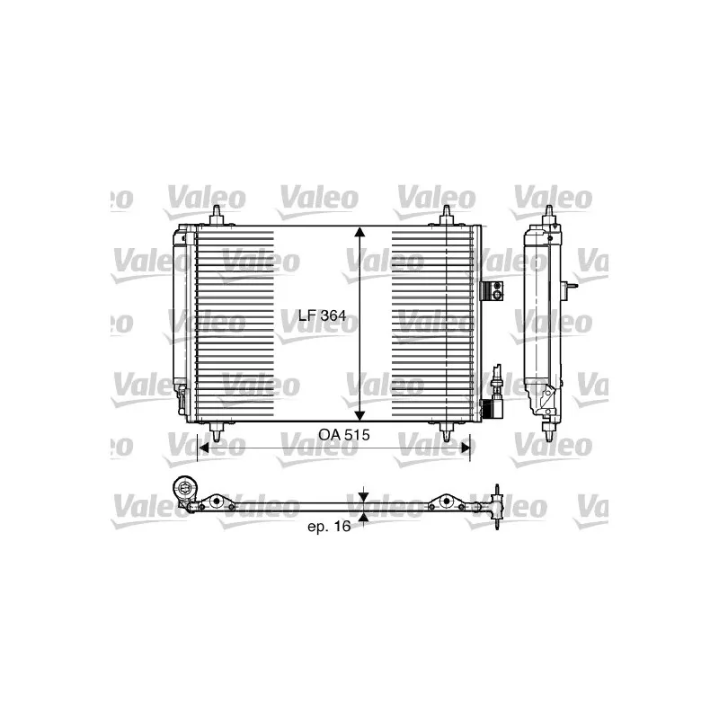 Condenseur, climatisation VALEO 814066