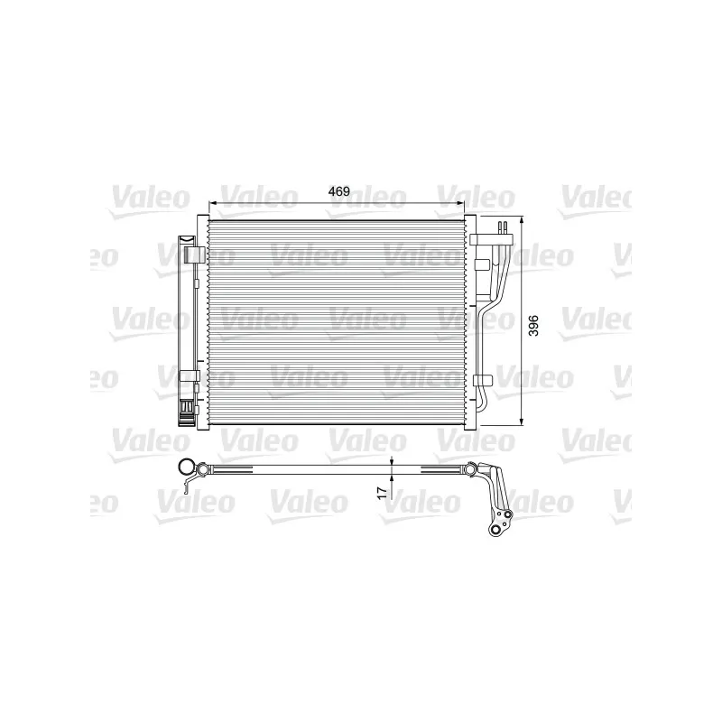 Condenseur, climatisation VALEO 814070