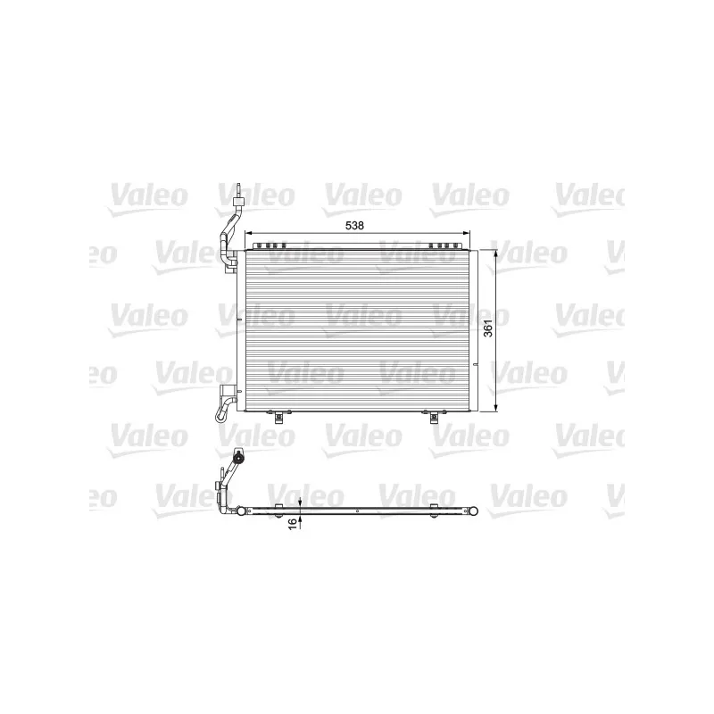 Condenseur, climatisation VALEO 814075