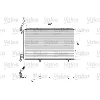 Condenseur, climatisation VALEO 814076
