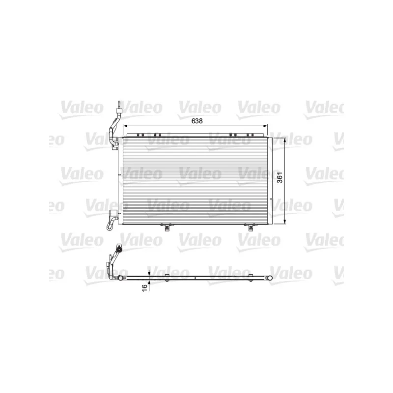 Condenseur, climatisation VALEO 814076