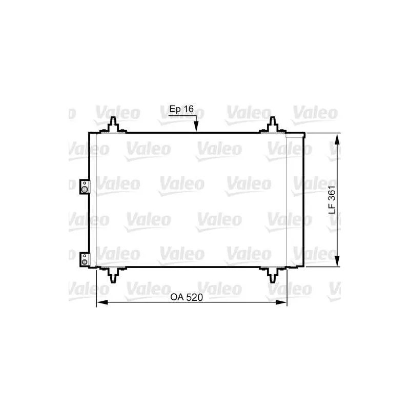 Condenseur, climatisation VALEO 814080