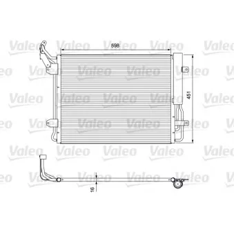Condenseur, climatisation VALEO 814091