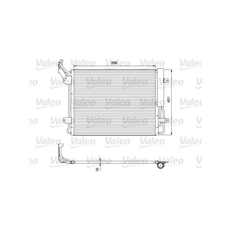 Condenseur, climatisation VALEO 814091
