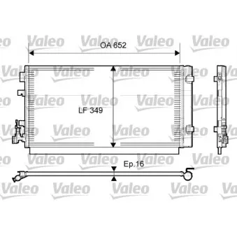 Condenseur, climatisation VALEO 814094