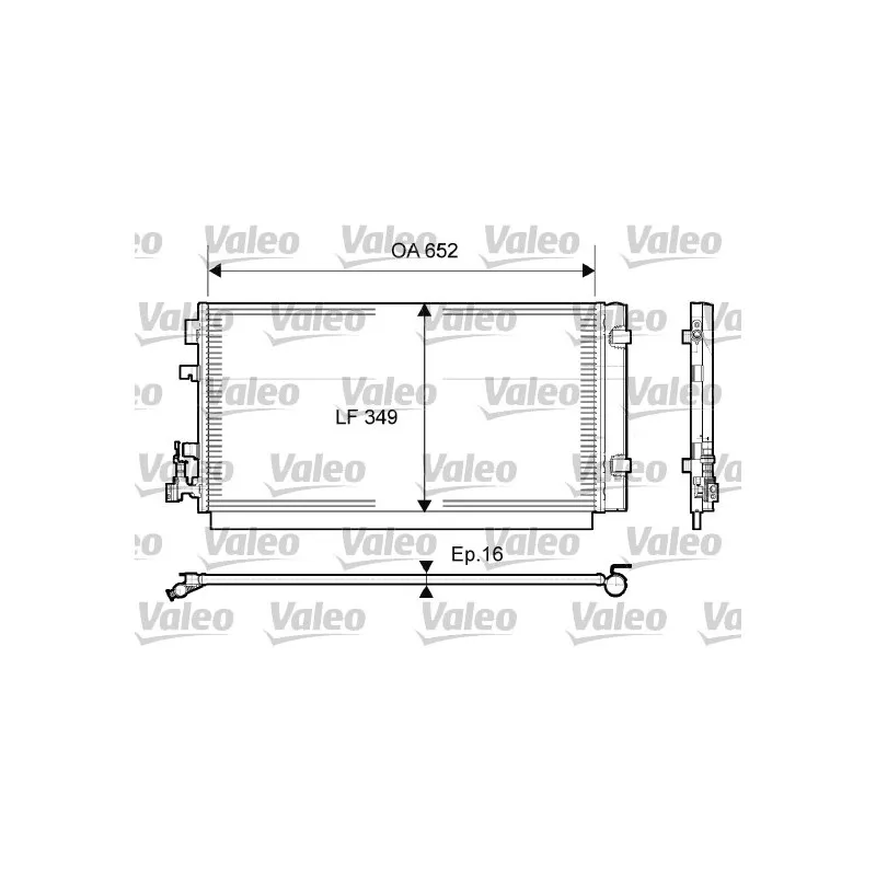 Condenseur, climatisation VALEO 814094