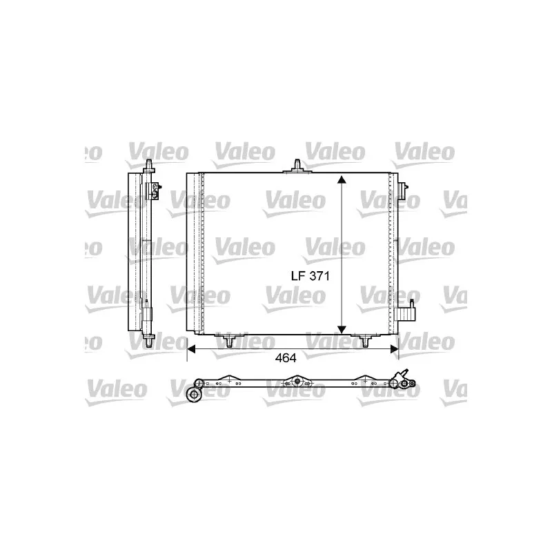 Condenseur, climatisation VALEO 814095