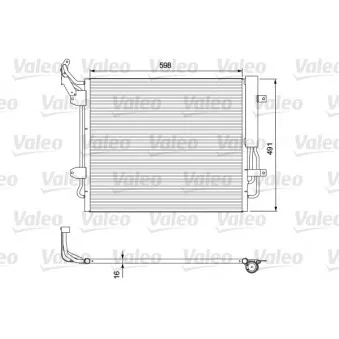 Condenseur, climatisation VALEO 814157