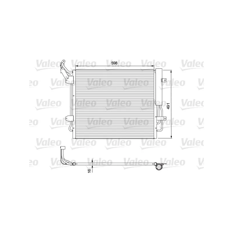 Condenseur, climatisation VALEO 814157