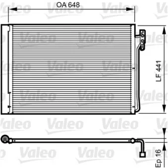 Condenseur, climatisation VALEO 814165