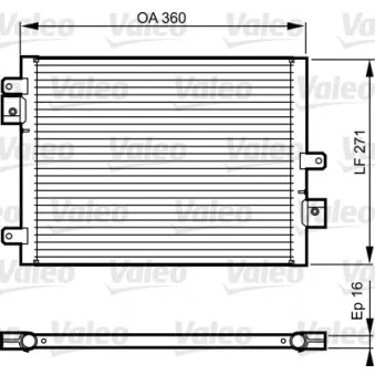 Condenseur, climatisation VALEO 814167