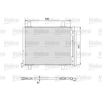 Condenseur, climatisation VALEO 814168