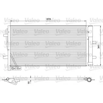 Condenseur, climatisation VALEO 814169