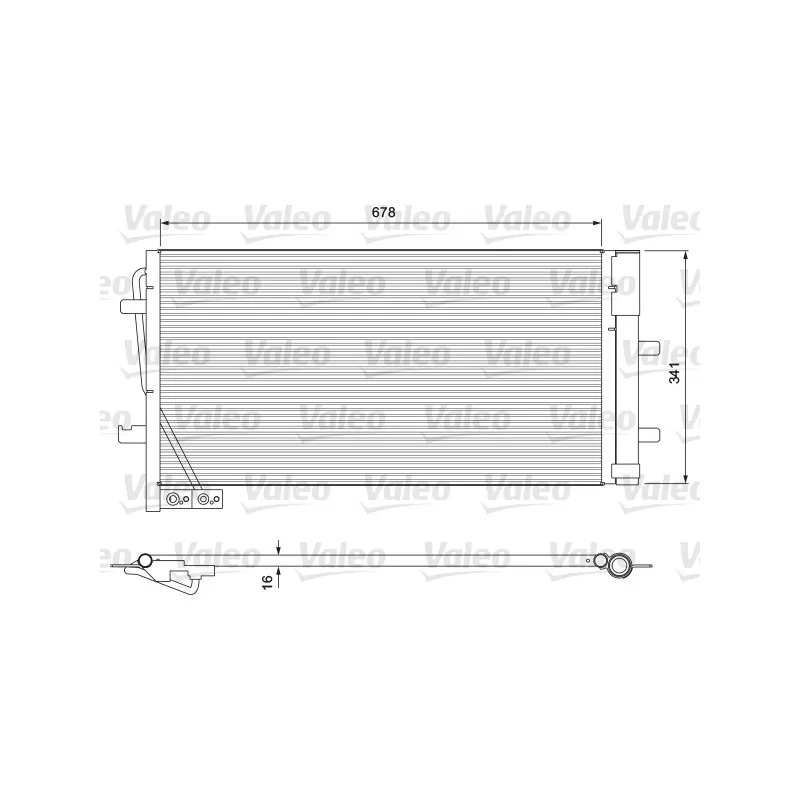 Condenseur, climatisation VALEO 814169