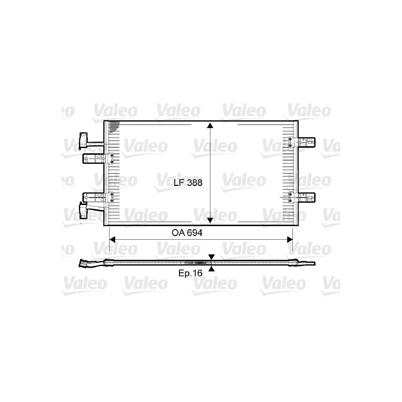 Condenseur, climatisation VALEO 814171