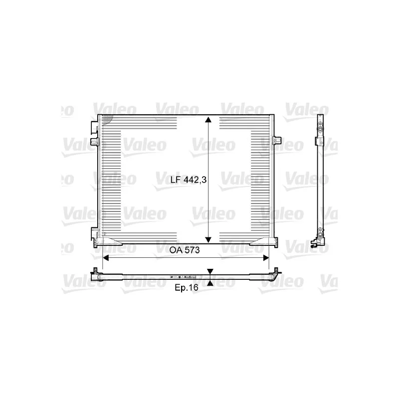 Condenseur, climatisation VALEO 814172
