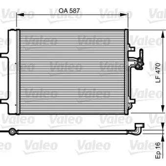 Condenseur, climatisation VALEO 814184