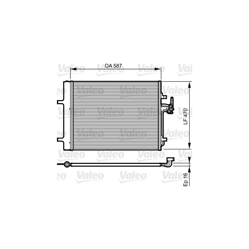 Condenseur, climatisation VALEO 814184