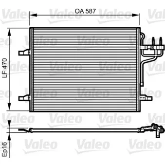 Condenseur, climatisation VALEO 814185